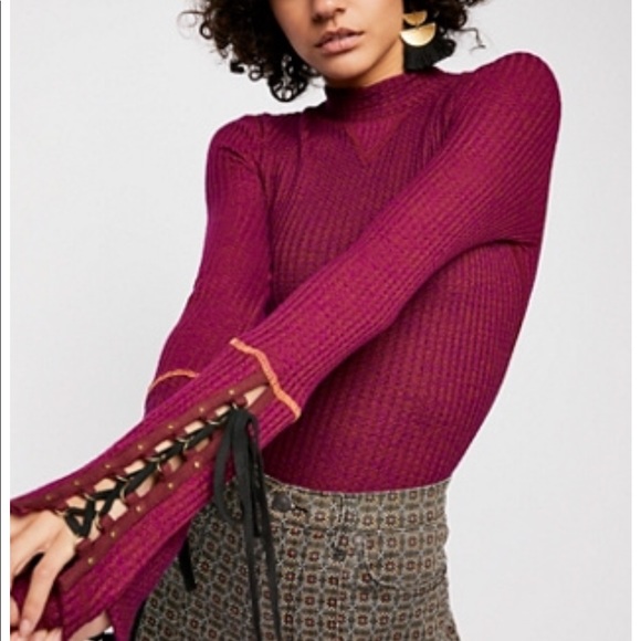 Free People Tops - Free People Mountaineer Mock Neck Top NWT